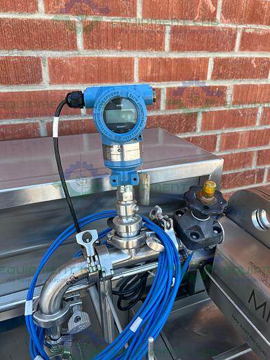 Used Millipore MPODPILOT CP2EA8875 Filter Press Skid w/ E & H Promass P Flowmeter