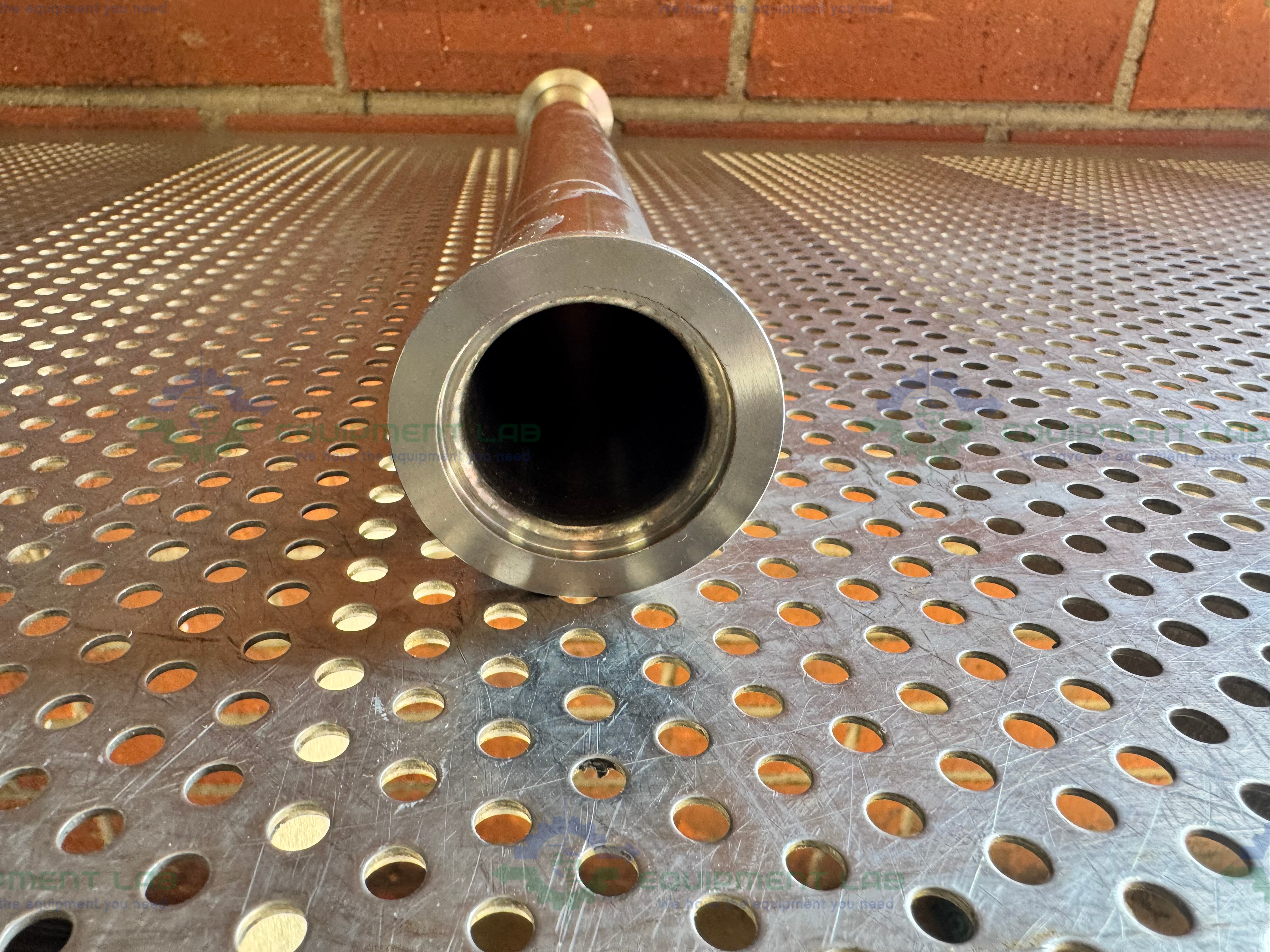 Used Stainless Steel KF 40 Nipple Vacuum Fitting 17" Length
