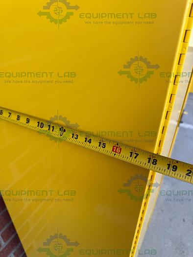 Used JustRite 45 Gallon Flammable Liquid Storage Cabinet w/ Soft Close Doors, Key