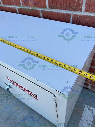 Used Mott  Flammable Storage Cabinet 48" x 22" x 35" w/ Mott Acid Cabinet 18"x35"x48"