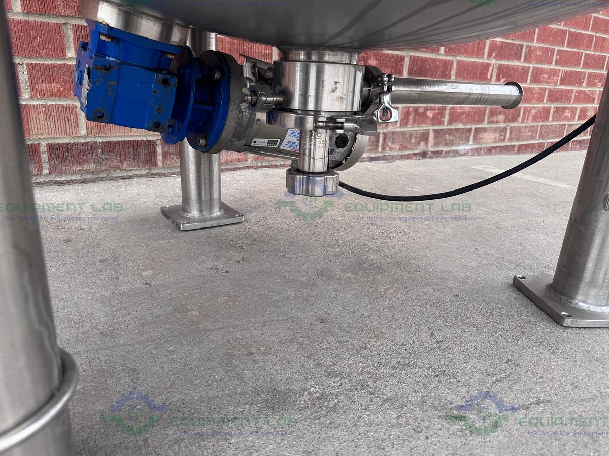 Used Feldmeier 1000 Liter SS Jacketed Reactor 50 FV PSI w/ VFD, 0.5 HP Bottom Mixer