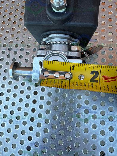 Used 3 ITT Pure Flo .5-316L- RA20MAX 4 Way Diaphragm Valve w/ 1/2" Sanitary Fitting