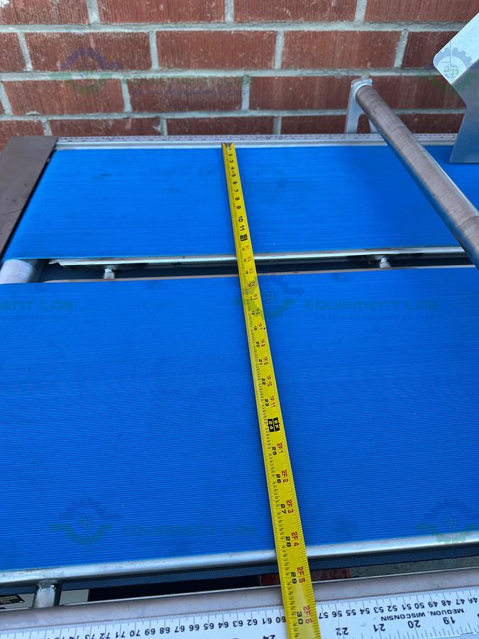 Used Redemac Stainless Steel Dual Conveyor Packaging Machine w/ Optel PharmaProof