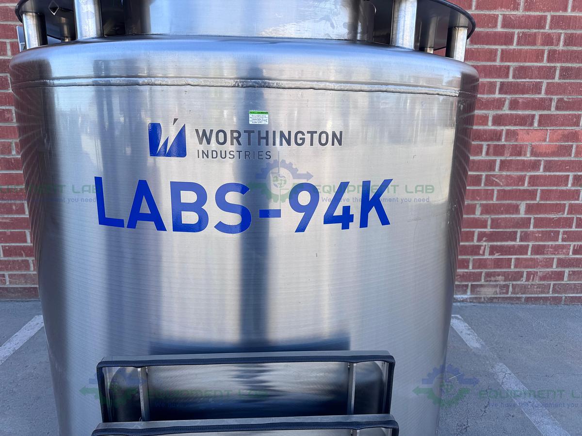 Used Worthington Industries LABS-94K Liquid Nitrogen Cryogenic Storage Tank