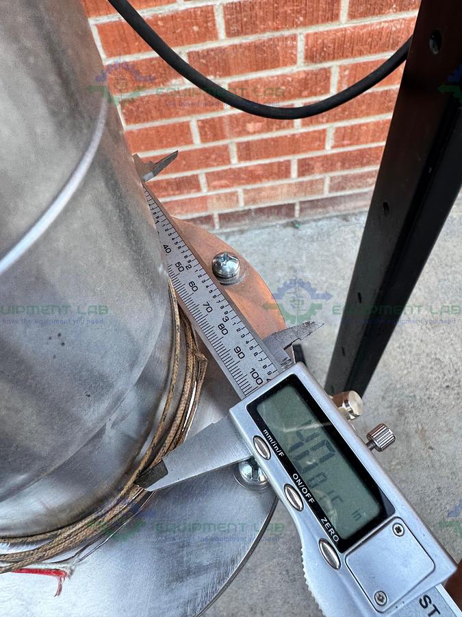 for parts or not working Pope Scientific 4" Wiped Film Evaporator Frame w/ Graham 6017 Motor 1/3 HP