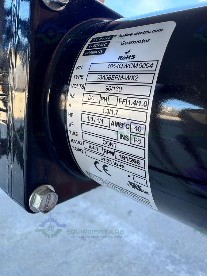 Used MK Technology Group Belt Conveyor 72" x 12" w/ Bodine 1/8 1/4 HP Motor