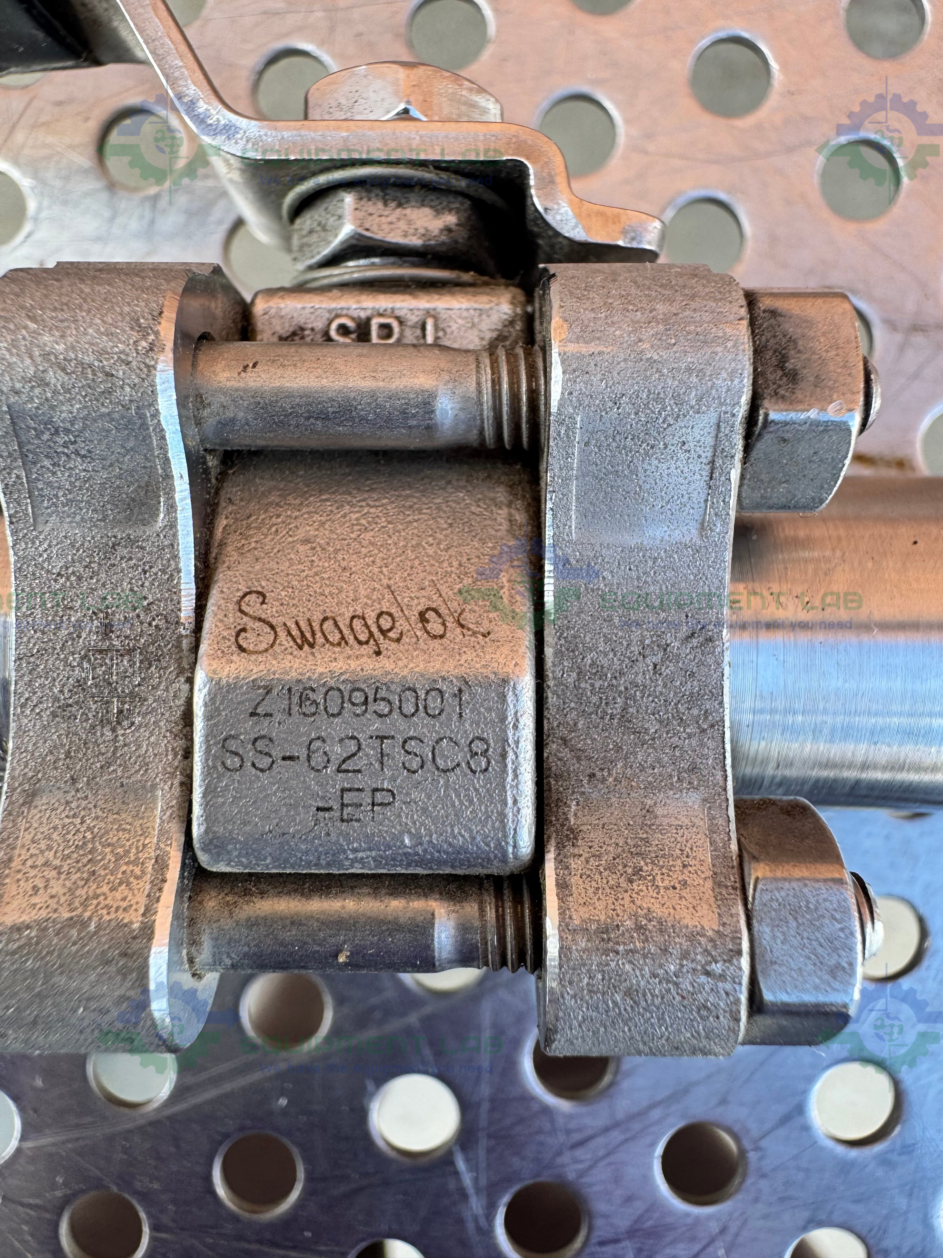 Used Swagelok SS-62TSC8 -EP Stainless Steel Ball Valve w/ 1/2" Sanitary Fitting