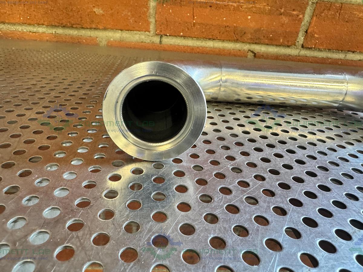 Used Stainless Steel U-Bend Process Vacuum Pipe w/ KF 40