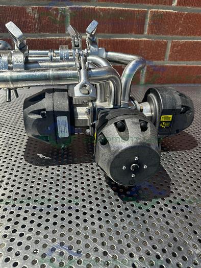 Used 4 ITT Pure Flo Advantage Stainless Steel Diaphragm Valve w/ 1" Sanitary Fitting