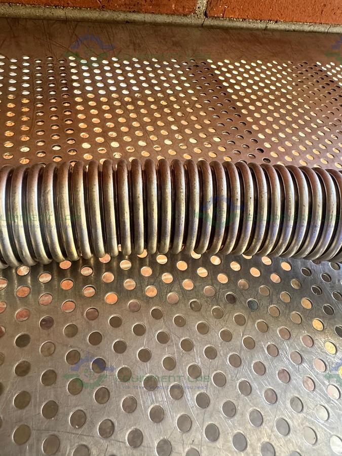 Used Stainless Steel Bellows Flexible Vacuum Hose 36" w/ KF 40 Fitting