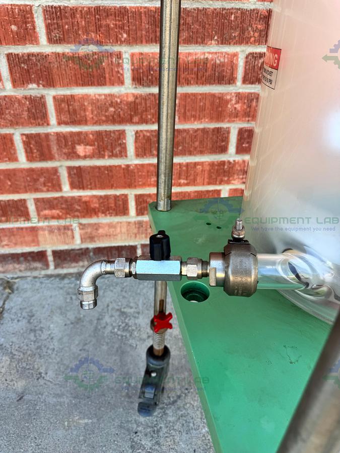 for parts or not working Chemglass 20 Liter Jacketed Glass Reactor w/ Stand, Impeller