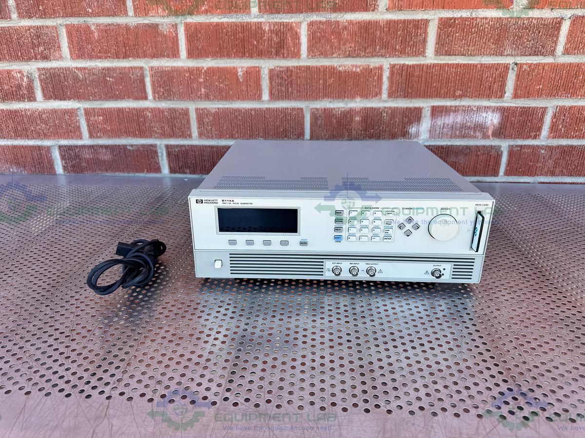 Used HP Hewlett Packard 8114A High Power Pulse Generator 100V / 2A