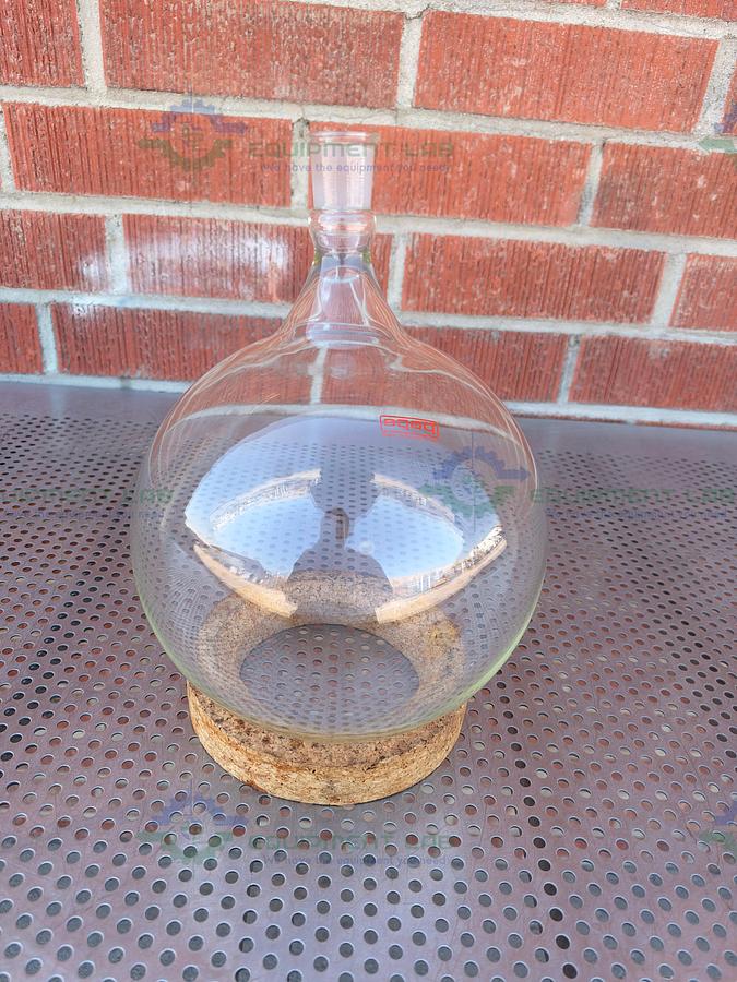Used Pope Scientific 5000 mL Single Neck Round Bottom Flask