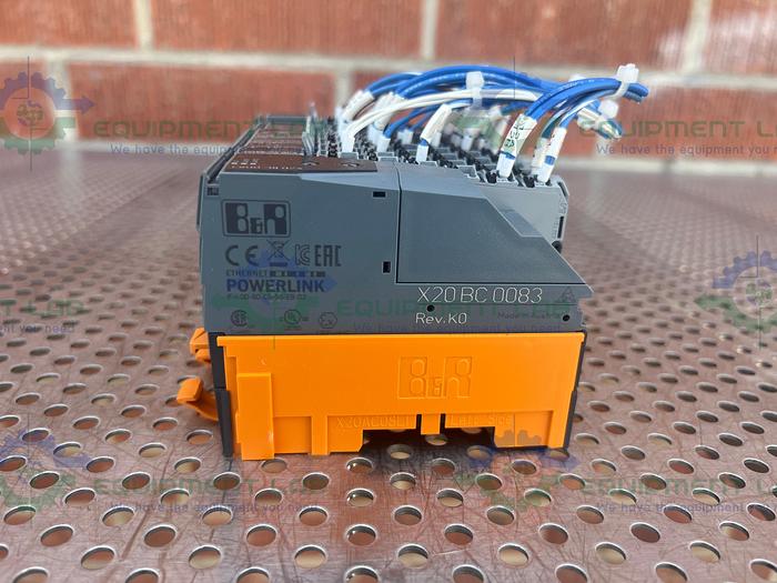 Used B&R  X20 BC 0083 Controller w/ B&R X20 PS 9400, X20 AI 4622,  X20 AI 2222