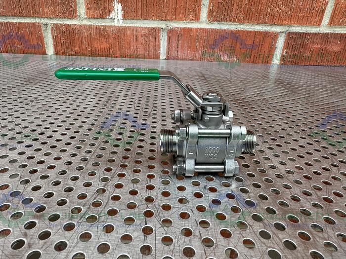 Used Inline Industries  Stainless Steel Ball Valve w/ 1/2" Sanitary Fitting