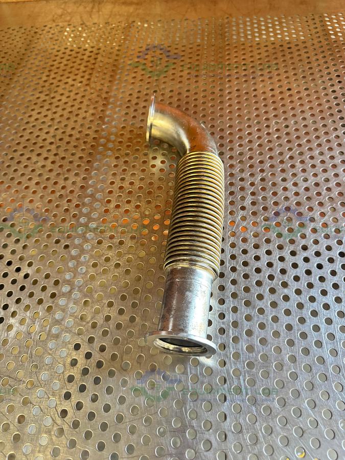Used Stainless Steel KF40 Vacuum Bellow 90 Degree Elbow