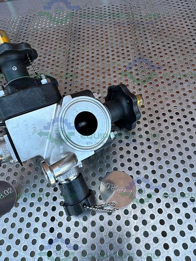 Used 4 ITT Pure Flo Stainless Steel Diaphragm Valve w/ 1/2" - 1" Sanitary Fittings