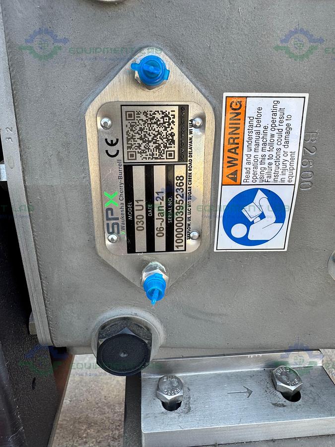 Used Waukesha Cherry Burrell /SPX  030U1 Rotary Lobe Pump w/ Baldor 2 HP Motor MFG 21