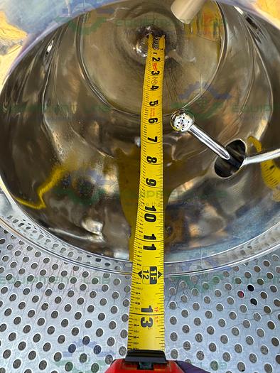 Used Stainless Fabrication 7 L Stainless Steel Jacketed Reactor 45 FV/PSI w/ Stirrer