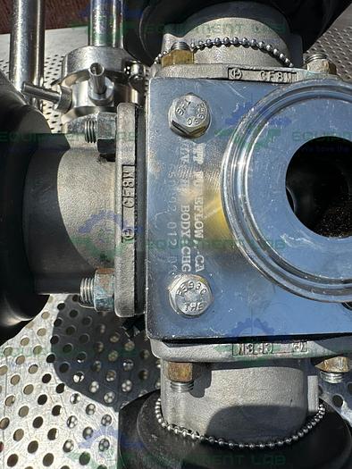 Used 4 ITT Pure Flo Advantage Stainless Steel Diaphragm Valve w/ 1" Sanitary Fitting