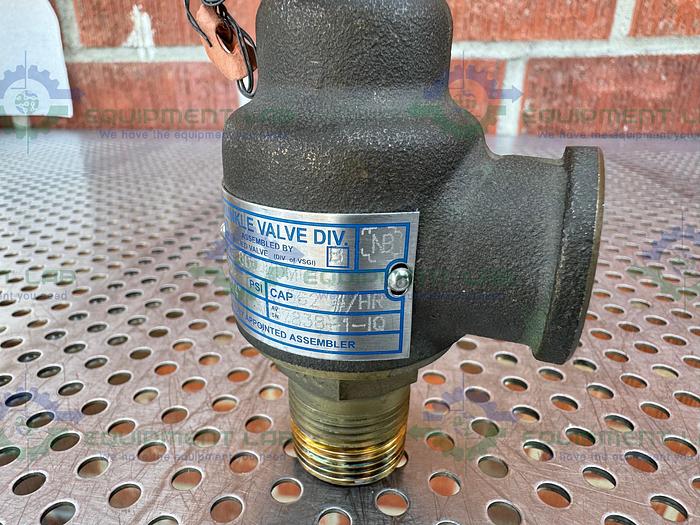 Used Kunkle Valve 6010DDM01 Safety Relief Valve 3/4" , 180 PSIG
