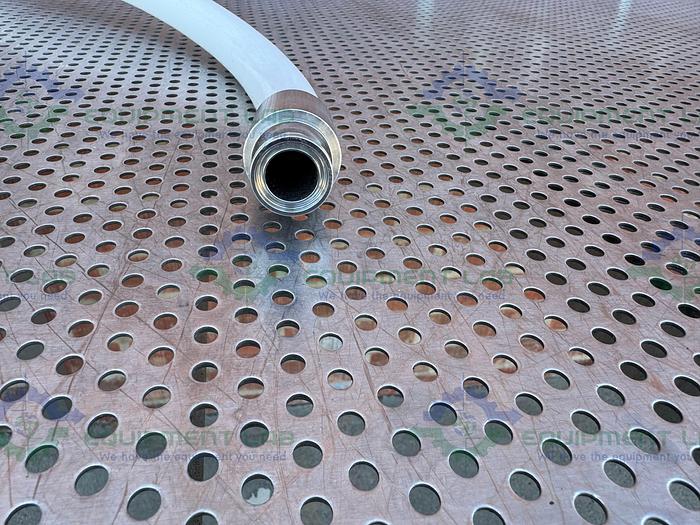Used Aflex Pharmaline 9001-SC 126113 PTFE Hose 24" w/ 3/4" Sanitary Fitting