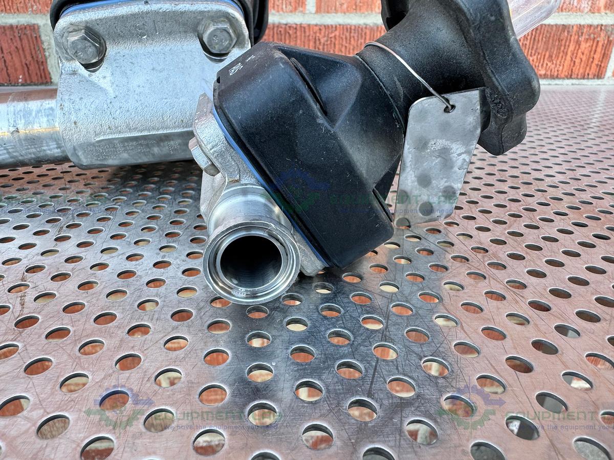 Used 2- ITT Pure Flo RA25MAX Diaphragm Valve w/ 1 1/2" to 1/2" Sanitary Fitting