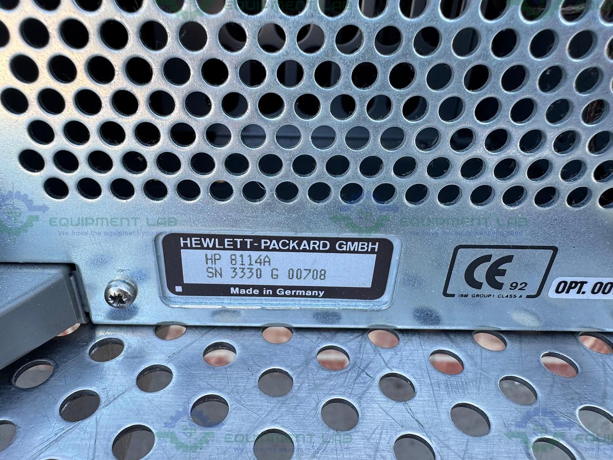 Used HP Hewlett Packard 8114A High Power Pulse Generator 100V / 2A