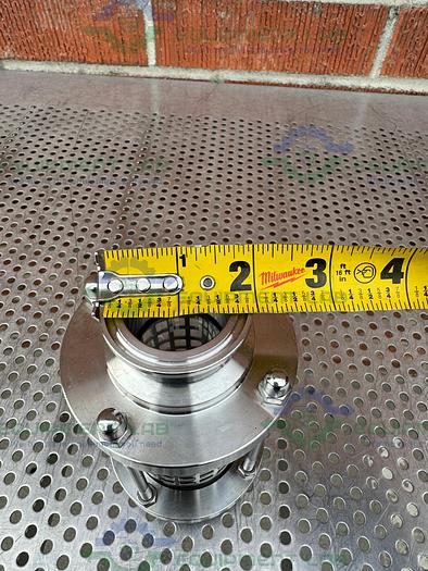 Used Glacier Tanks  SGF-TW-G150-KFM-9MM Tri Clamp Inline Sight Glass 1 1/2" Fitting