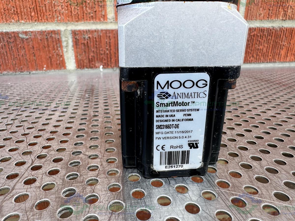 Used Moog SM23165DT-DE Integrated Servo Smart Motor w/ Moog GH23SP100 Gear Box 100:1