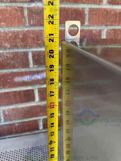 Used Hoffman Stainless Steel Standard Enclosure 17.5" x 11" x 22" w/ Heat Sink