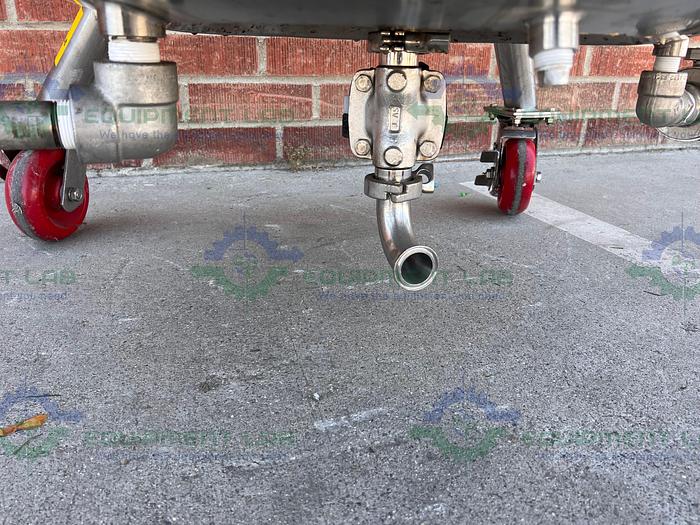 Used Precision Stainless  400 Liter Stainless Steel Jacketed Reactor w/ Agitator