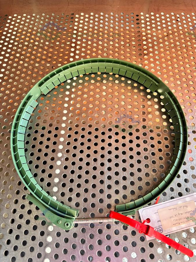 Used Chemglass 10 L Glass Reactor Quick Release Clamp 10" PTFE Coated