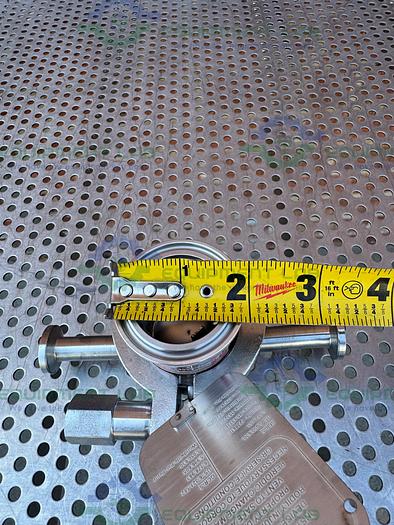 Used BS&B GR-C Safety Head 1 1/2" Fitting w/ 45 PSIG Rupture Disc, 1/2" Tee Fitting