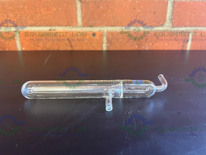 Used Quark Enterprises Vacuum Trap One Piece w/ Top Inlet Tube Bent At a 90° Angle