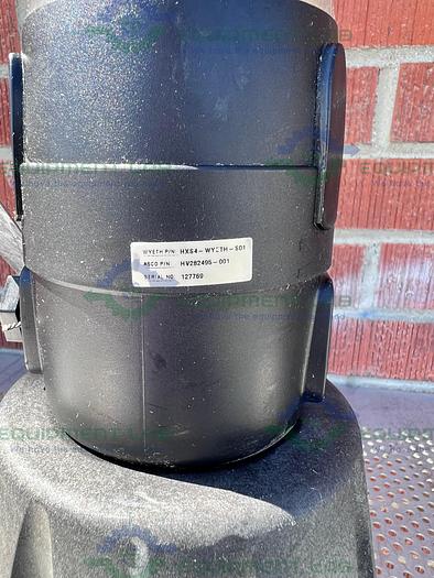 Used ITT Pure-Flo  A216 Diaphragm Stainless Steel Valve 1.5" w/ ASCO Valve Positioner