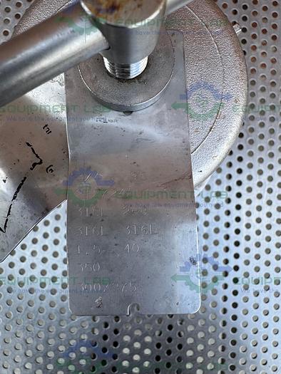 Used SteriFlow 96 Manual Low to High Flow Sanitary Back Pressure Regulator 3/4"