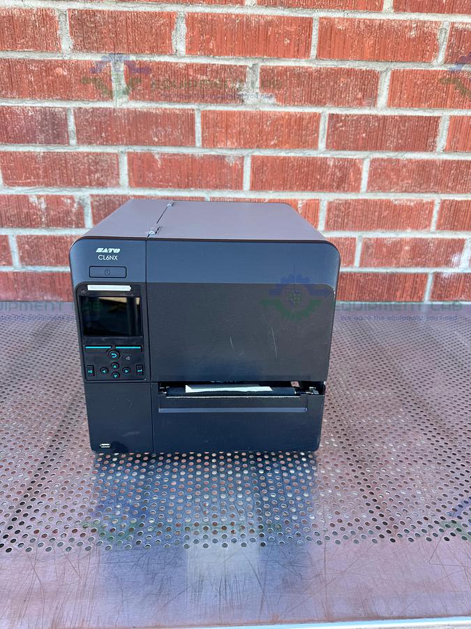 Used Sato CL6NX Thermal Barcode Label Printer 100-240V, 50-60 Hz