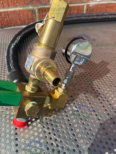 Used Huber Insulated Flexible Chiller Hose 48" w/ 1.5" Beaded Fitting, Kunkle Valve