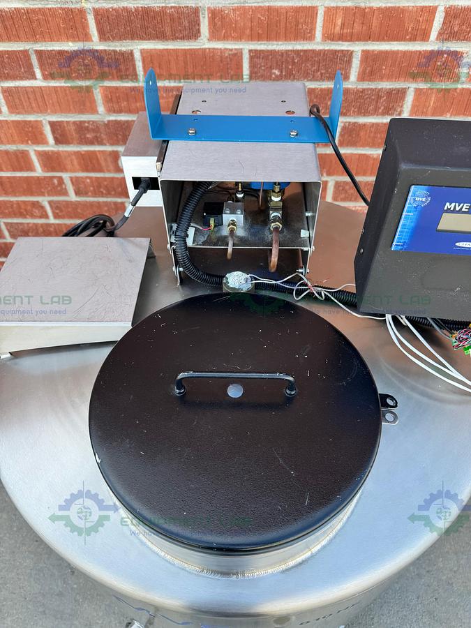 Used CHART MVE XLC 810 HE-F Liquid Nitrogen Cryogenic Storage Tank w/ TEC 3000