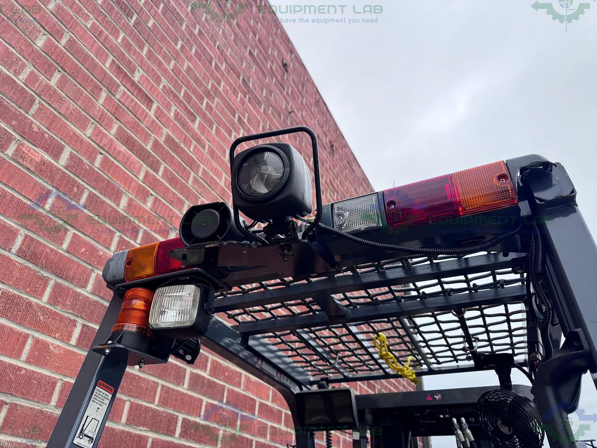 Used Toyota 8FBCU25 Electric Forklift 5000 lbs Capacity 4 Stage Mast w/ Charger