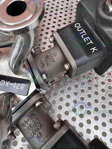 Used 5 ITT Advantage  5 Way Stainless Steel Diaphragm Valves w/ Valve Positioner