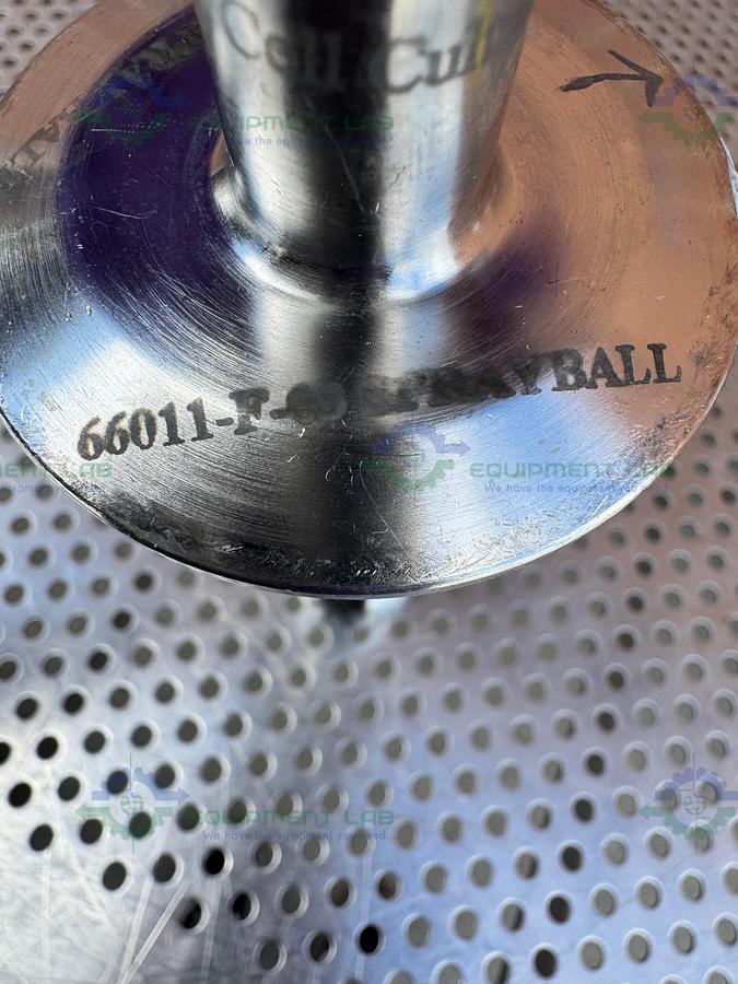 Used Stainless Steel Spray Ball w/ 1.5" to 2.5" Sanitary Fitting