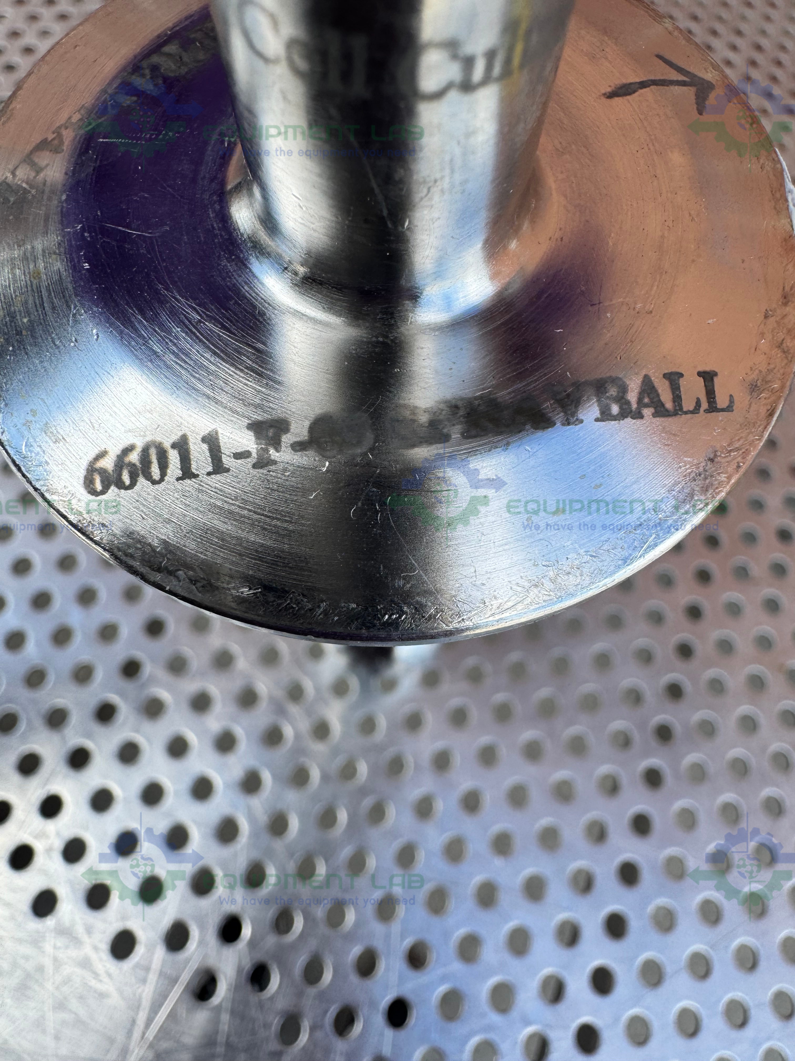 Used Stainless Steel Spray Ball w/ 1.5" to 2.5" Sanitary Fitting