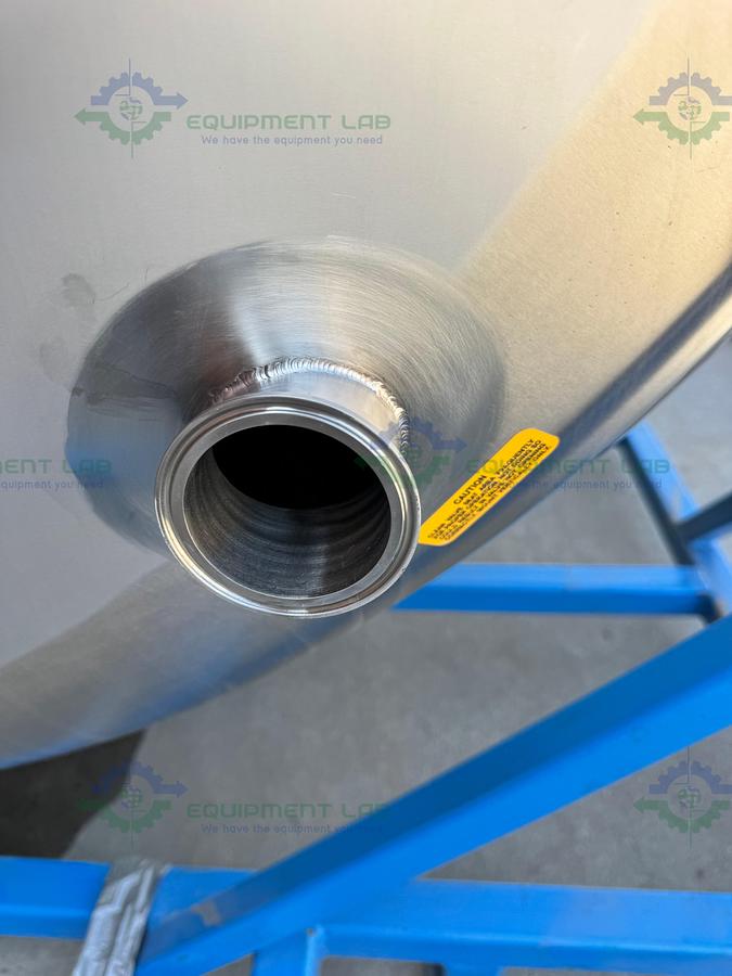 1000 Gallon Stainless Steel Jacketed Vessel / Holding Tank