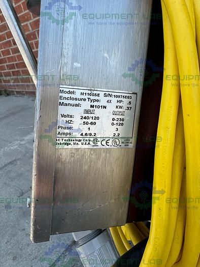 Used Pure Flo Precision 150 L Stainless Steel Jacketed Reactor 45 PSI w/ 0.5 HP Mixer