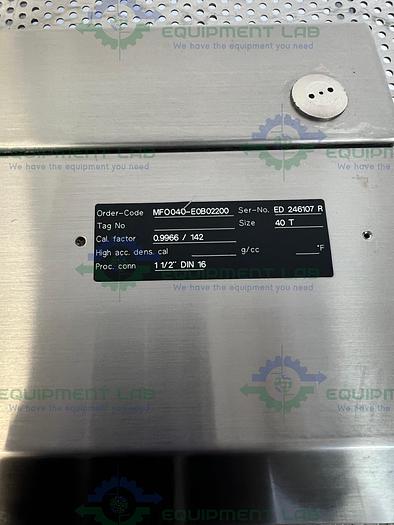 Used Endress+Hauser   Flowtec M-Point MF0040-E0802200 Flow Meter 1 1/2"