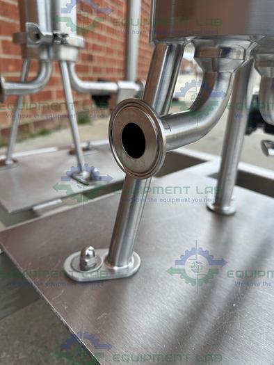 Used Allegheny  Stainless Steel Double Cartridge Filter Housing Skid  8" and 4"