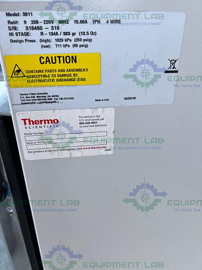 Used Thermo 3911 Forma Environmental Chamber , 0° to 60°C , 220V, 11 Cu Ft.