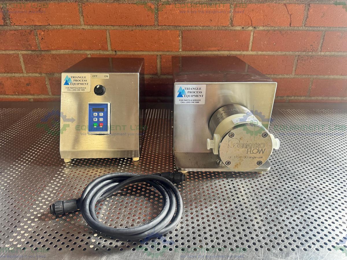 Used Triangle Process Quattroflow Q1200SU Quaternary Diaphragm Pump w/ 1/2 HP Motor